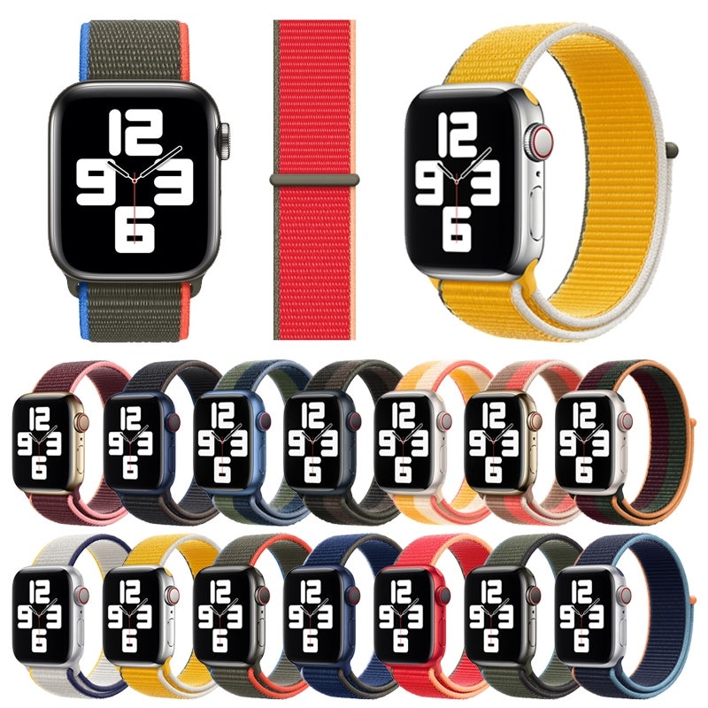 إيروريكس سوار ساعة رياضي من نوع حلقة لساعات Apple Watch Series 9&8&7 41 مم / Se 3&Se 2&6&Se&5&4 40 مم / 3&2&1 38 مم (وردي رملي) - Image 4