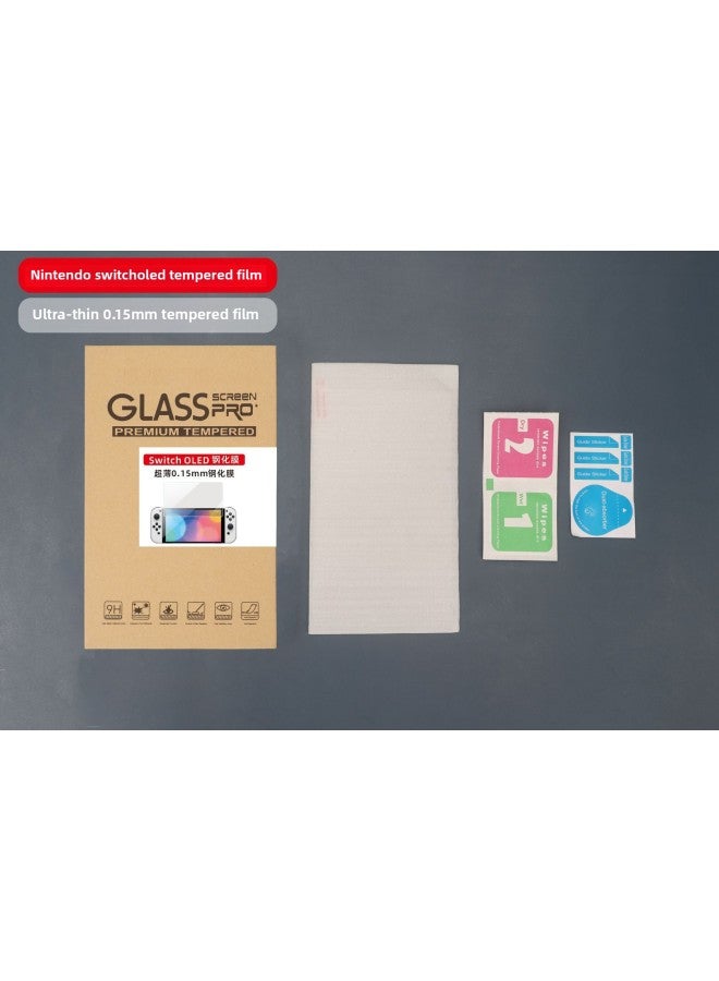 Nintendo Switch Tempered Film SwitchOLED Tempered Film Lite Naked Mold Gift Box With Packaging-Color:Ultra Thin 0.15mm Tempered Film-OLED - Image 1