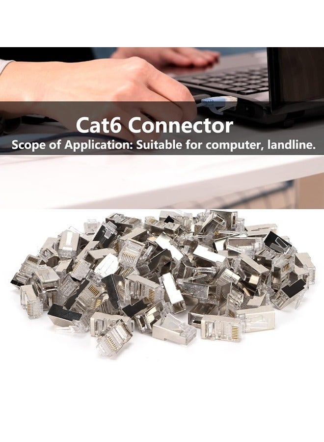Taimi 100-Piece RJ45 Modular Connectors Set steel  - Image 4