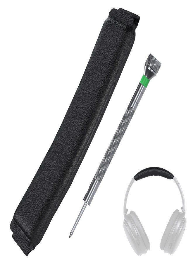 Headband Replacement for Bose QuietComfort 35/35 II (QC35, QC35 II)/Bose QuietComfort 45 (QC45) Over-Ear Headphone by MMOBIEL - Protein PU Headband Top Pad Cushion - Headphone Replacement Band - Black