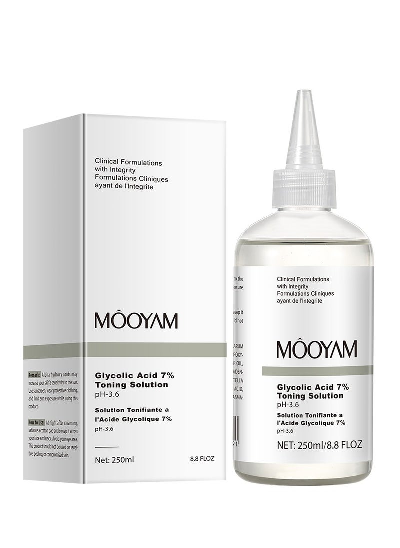 MOOYAM 7% Glycolic Acid Toning Solution - Glycolic Acid Lightens Dullness, Shrinks Pores, Reduces Skin Imperfections  - Image 2