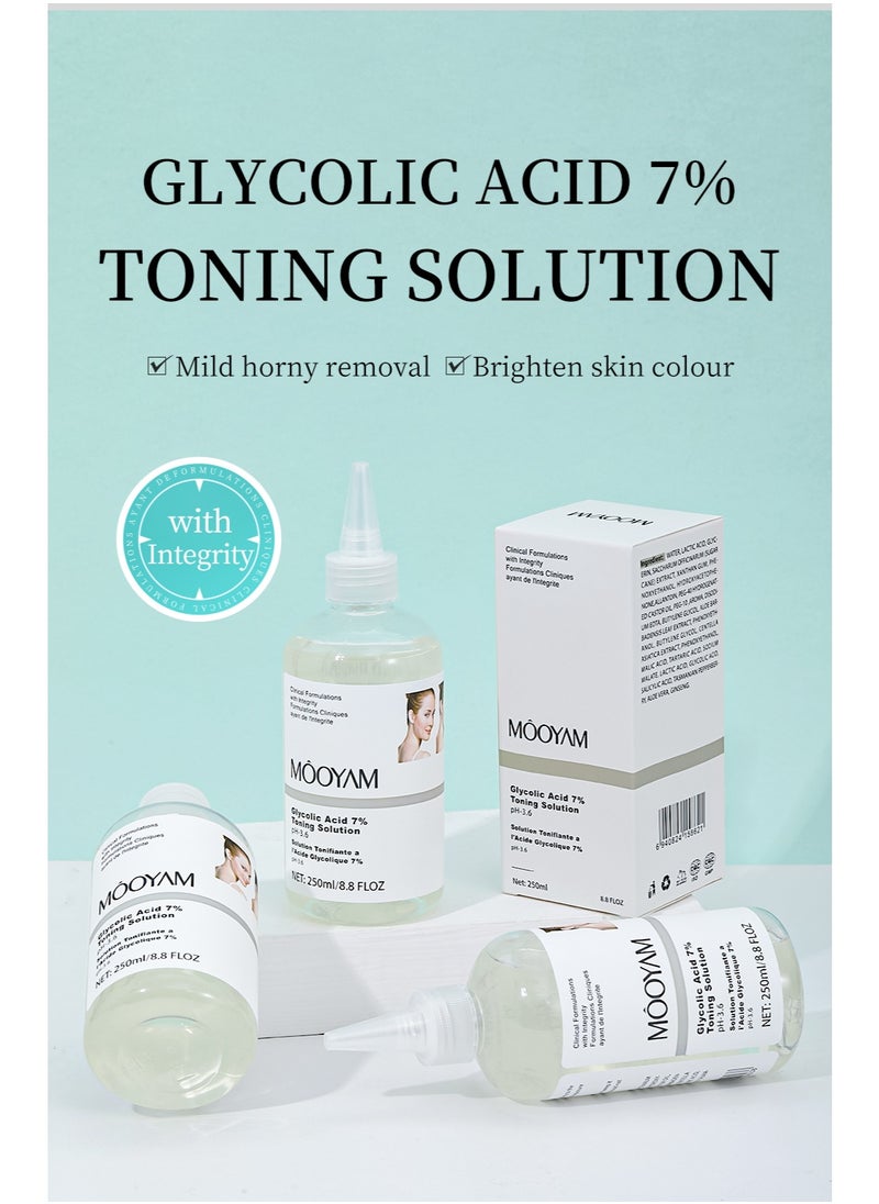 MOOYAM 7% Glycolic Acid Toning Solution - Glycolic Acid Lightens Dullness, Shrinks Pores, Reduces Skin Imperfections  - Image 3