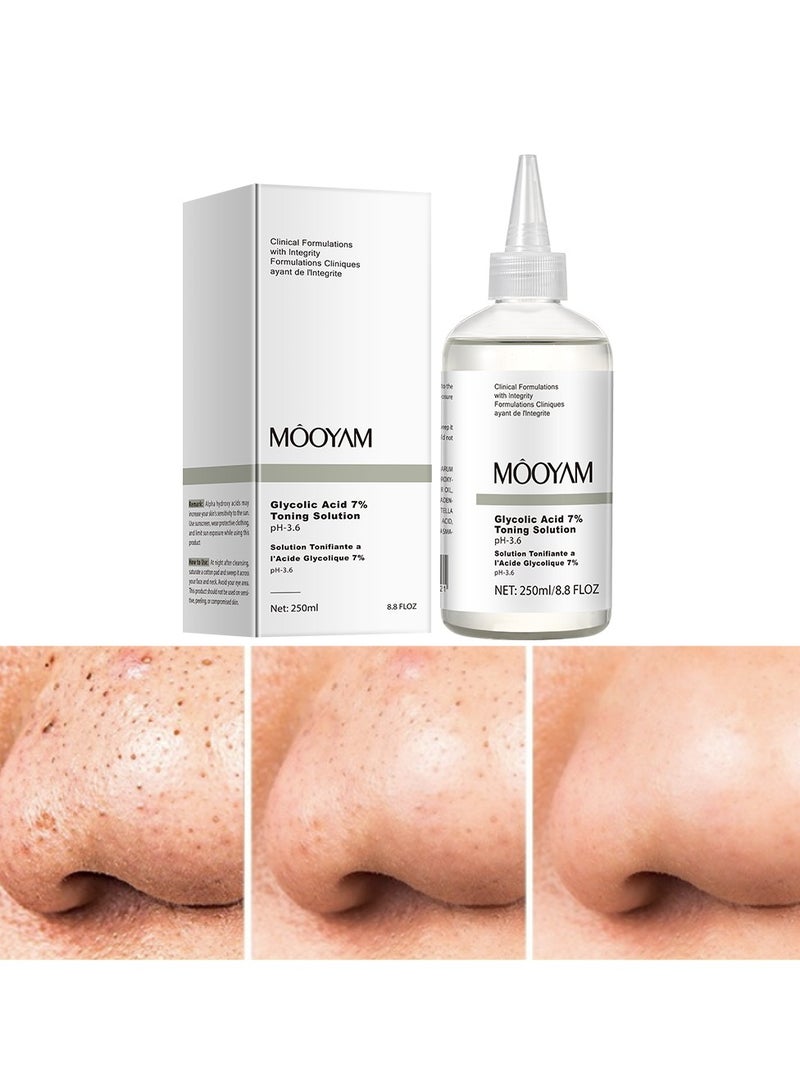 MOOYAM 7% Glycolic Acid Toning Solution - Glycolic Acid Lightens Dullness, Shrinks Pores, Reduces Skin Imperfections  - Image 2