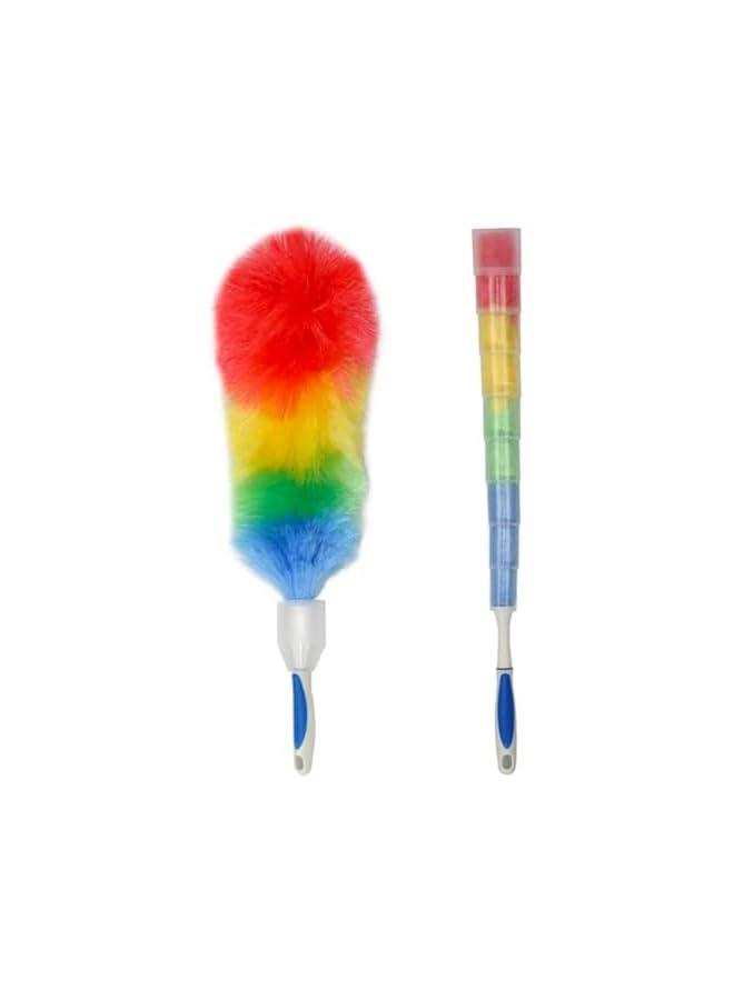erorex Feather Duster Soft Rainbow with Cover Bendable | Flexible Multicoloured Cleaner Tool Dusting Brush Fan,Car,Home,Offices,Dust Remover,Furniture and Multipurpose use - Image 5