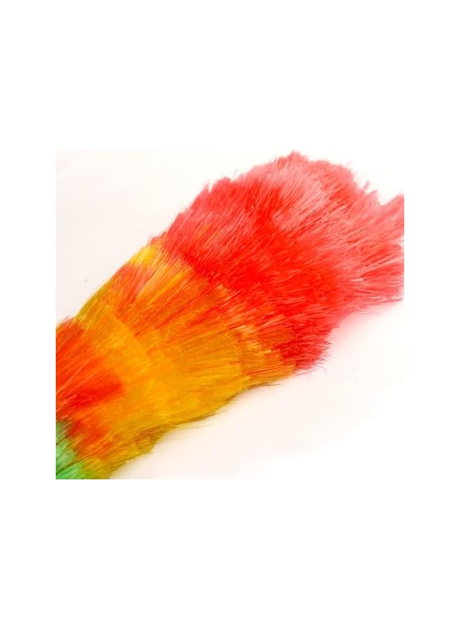 erorex Feather Duster Soft Rainbow with Cover Bendable | Flexible Multicoloured Cleaner Tool Dusting Brush Fan,Car,Home,Offices,Dust Remover,Furniture and Multipurpose use - Image 2