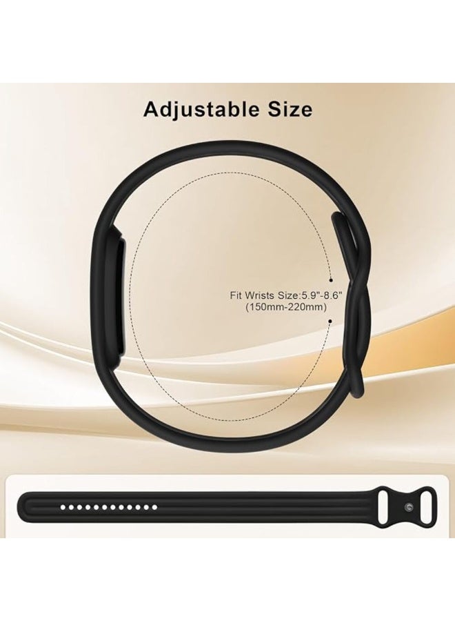 TEMPO Sport Silicone Bands Compatible with Google Fitbit Air Activity Tracker, Waterproof | Soft Breathable Workout-Friendly Replacement Strap for Women Men Daily Wear,Sweatproof Wristband - Image 3