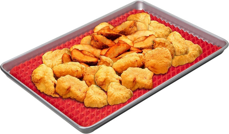 Generic Silicone BBQ Mat, Heat-Resistant, for Grilling, Baking, and Draining Fried Foods, Multi-Purpose Oven Mat, .sl - Image 2