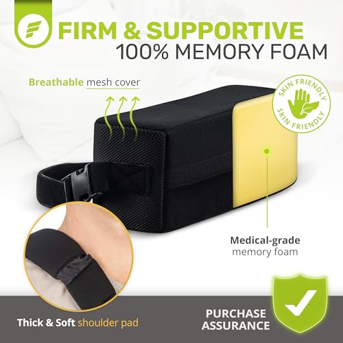 ErgoFoam Shoulder Sling with Abduction Pillow - Premium Abduction Sling Designed for Athletes - Arm Sling Shoulder Immobilizer With Pillow (Left) - Image 4