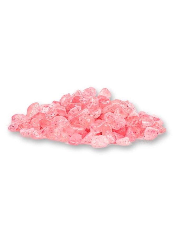 Graffiti Resin - Natural Rose Quartz Crystal Crushed Stone Irregular Shaped - Image 1