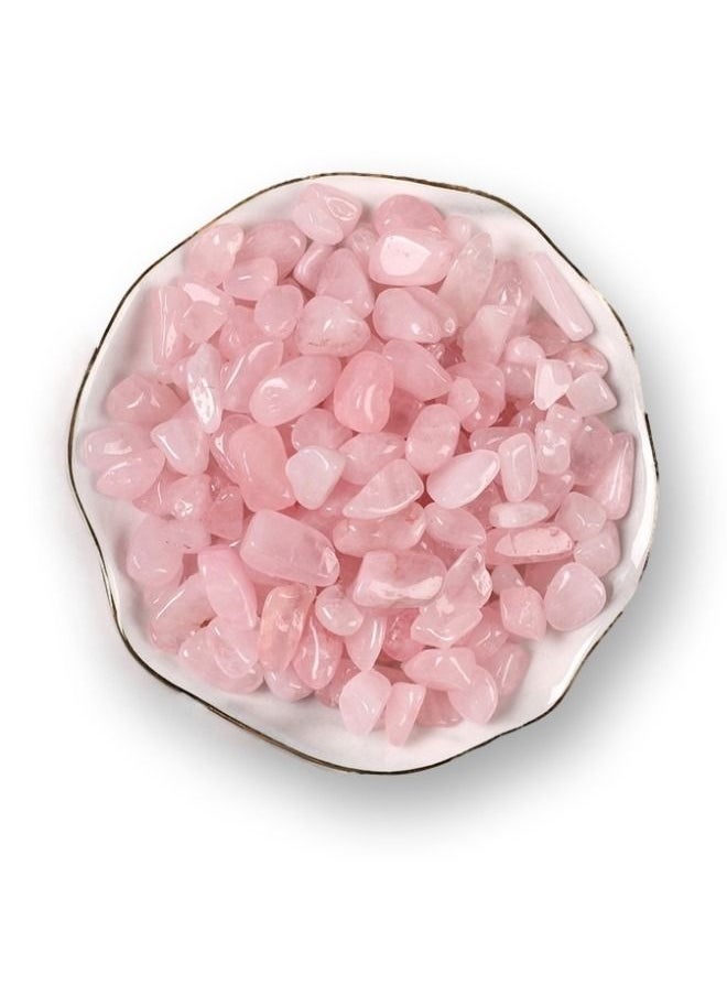 Graffiti Resin - Natural Rose Quartz Crystal Crushed Stone Irregular Shaped - Image 1