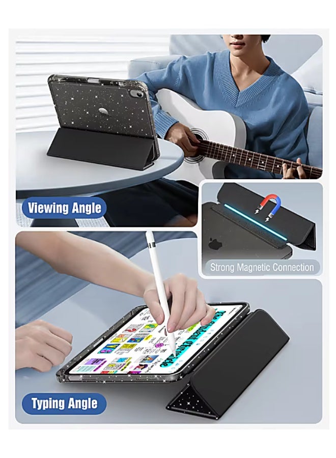 حافظة iPad مقاس 10.9 بوصة للجيل العاشر (2022) / iPad الجيل الحادي عشر A16 (2025) - غطاء نحيف مغناطيسي ثلاثي الطي مع حامل قلم رصاص، وخاصية السكون/الاستيقاظ التلقائي، وحماية خفيفة الوزن ومقاومة للصدمات - Image 5