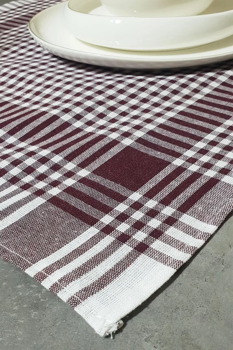 Cotenconcept 10-Piece Gingham Kitchen Hand Towels and Drying Cloths 50x70 Cm