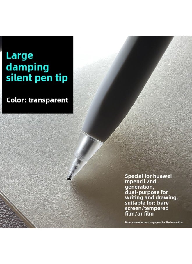 Damping Mute Nib For HuaweiMpencil2 Star Flash 3 Generation AR Tempered Film Small Blackhead Non-slip Soft Pen Head-Color:Real Purple 【mute Nib】 【For Huawei2/3 Generation Pen Dedicated】】  - Image 2