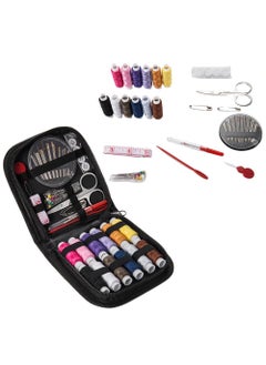 SUNBEET SUNBEET Portable Sewing KitHome Sewing Kit DIY Sewing Supplies for Adults and Kids Sewing Supplies and Accessories Contains 12 Spools of Thread of 100m Sewing Needles and Tape Measure Etc 