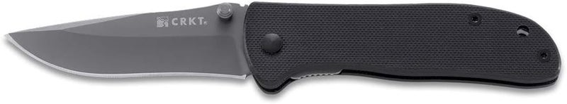 CRKT Drifter Everyday Carry EDC Pocket Folding Knife with Liner Lock: Stainless Steel Plain Edge Blade, G10 Handle, Pocket Clip, 6450K - Image 3