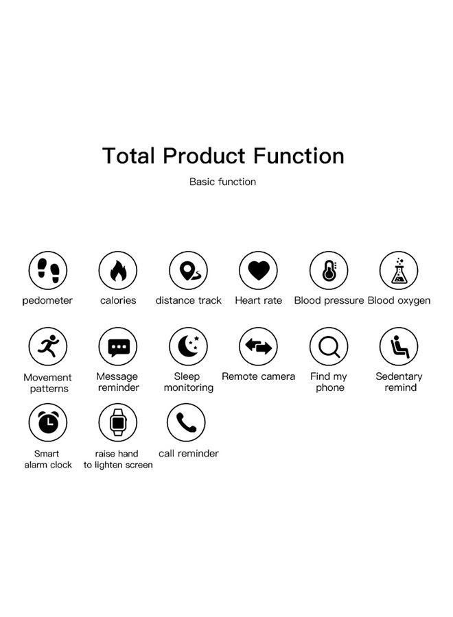 نيبمينينت ساعة يد ذكية D18 أحمر - Image 5