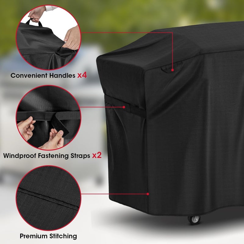 Unicook Griddle Grill Cover for Blackstone 28 Inch ProSeries Grill, Unique UV Resistant Waterproof Vinyl with Polyester Lining, Outdoor Flat Top Grill Cover 60 Inch for Blackstone Accessories - Image 5