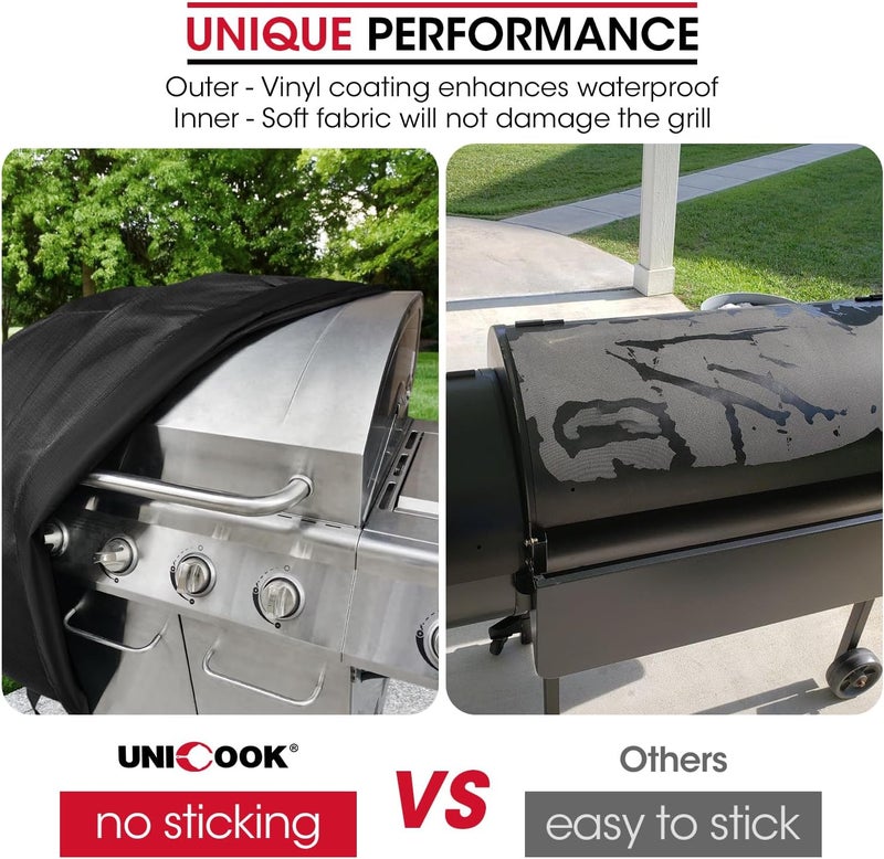 Unicook Griddle Grill Cover for Blackstone 28 Inch ProSeries Grill, Unique UV Resistant Waterproof Vinyl with Polyester Lining, Outdoor Flat Top Grill Cover 60 Inch for Blackstone Accessories - Image 3