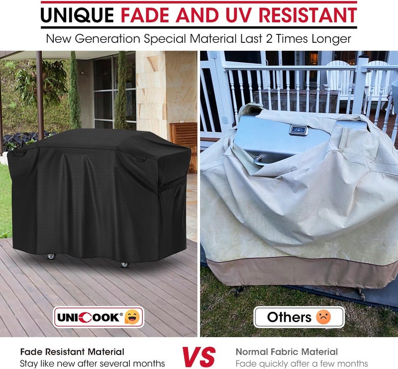 Unicook Griddle Grill Cover for Blackstone 28 Inch ProSeries Grill, Unique UV Resistant Waterproof Vinyl with Polyester Lining, Outdoor Flat Top Grill Cover 60 Inch for Blackstone Accessories - Image 4