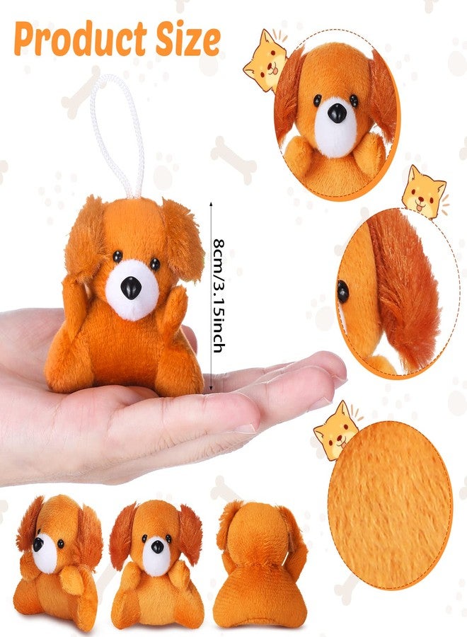 Aoriher 24 Pcs Adopt a Puppy Party Favors 3.15 Inch Mini Dog Plush Stuffed Animal Toys Bulk Adoption Pet Small Cute Puppy Keychain Birthday Party Goodie Bag Fillers Classroom Reward Gift - Image 3