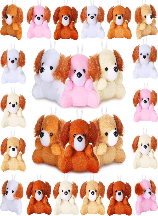 Aoriher 24 Pcs Adopt a Puppy Party Favors 3.15 Inch Mini Dog Plush Stuffed Animal Toys Bulk Adoption Pet Small Cute Puppy Keychain Birthday Party Goodie Bag Fillers Classroom Reward Gift - Image 1