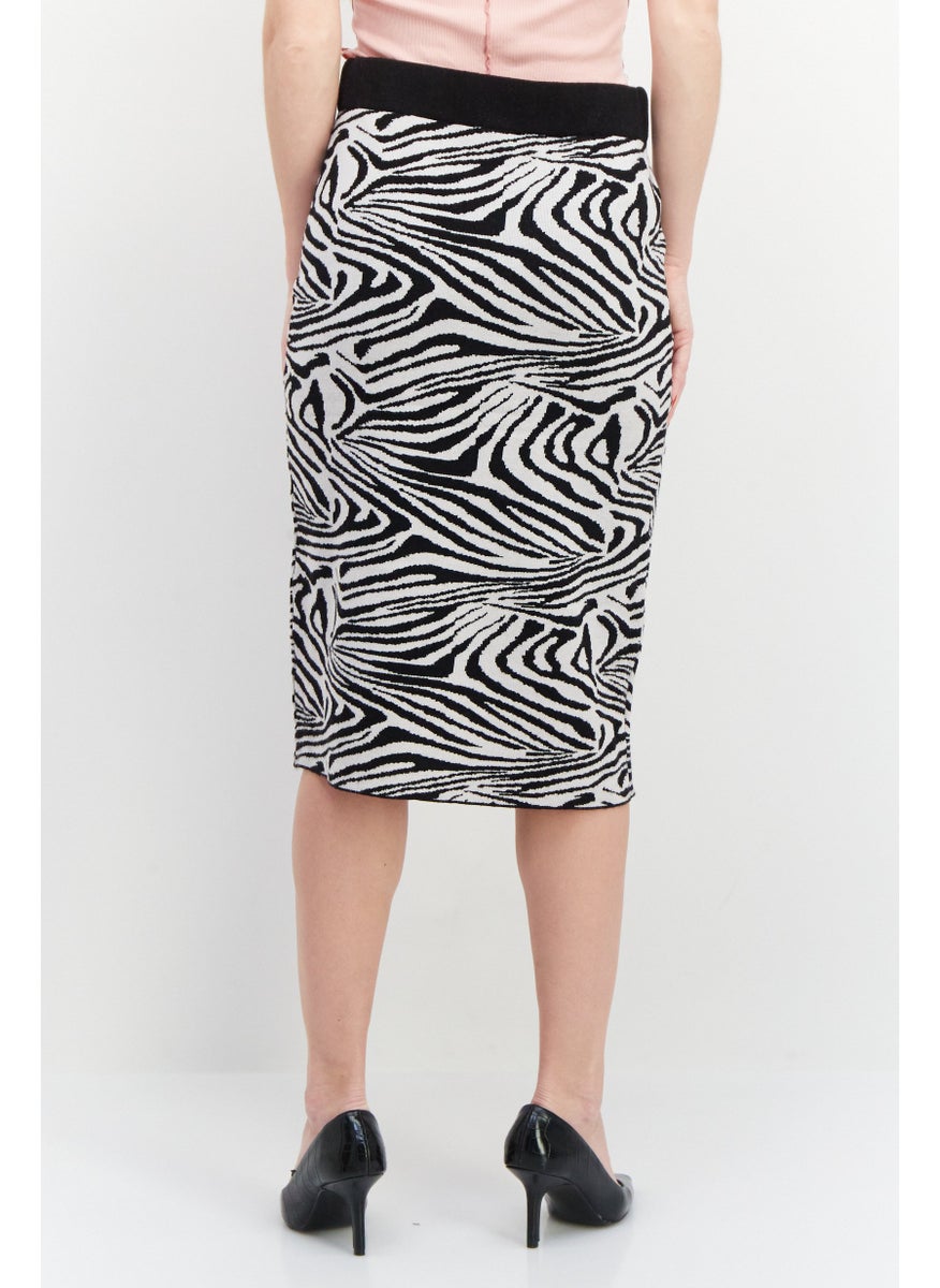 Women Animal Print Midi Skirt, Black - pzsku/Z76ACD3E8E35CF7A978E2Z/45/_/1724351225/953d0b96-661a-4bcb-b907-9a8e8deba5f4