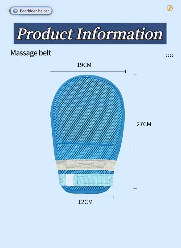 1pc قفازات ضبط النفس ، قفازات الخرف المسنين لمنع الخدش ، وقفازات سحب الأنبوب الخدش مع حزام تثبيت المعصم - Image 3