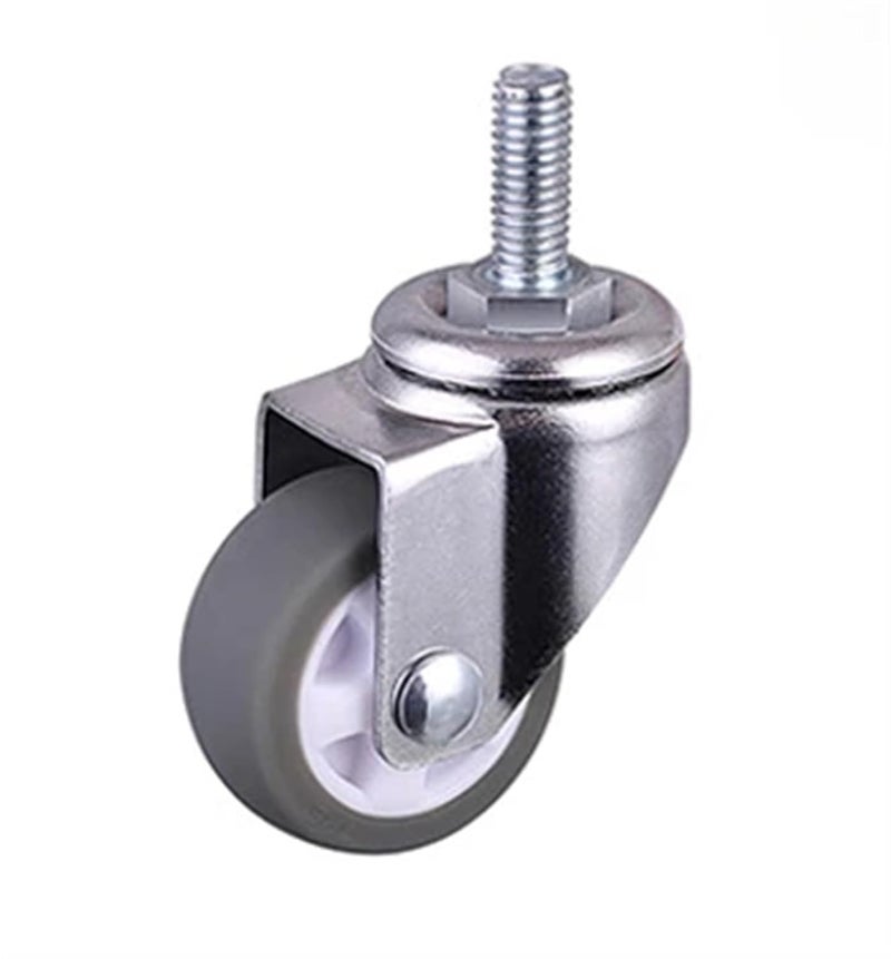 2 Inch M10 Universal TPE Casters With Brakes Silent Sliding Wheels For Furniture 4Pcs - Image 1