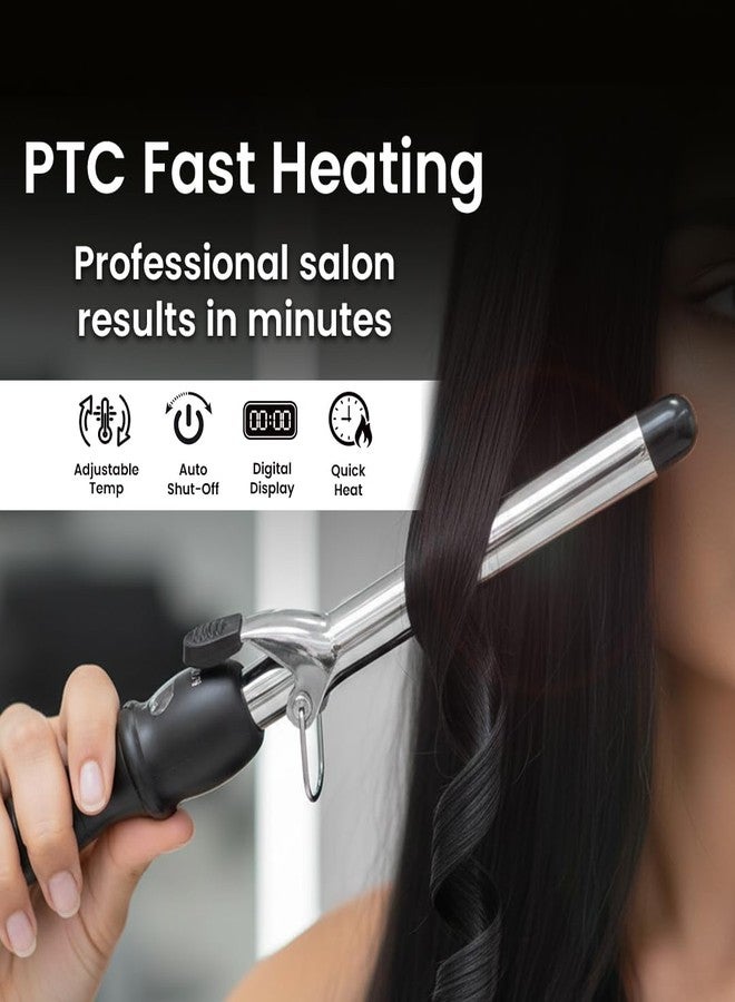 FOLELLO - Wave 19 - Curling Tong for Professionals, Salons and Home Use - Ergonomic Design & Comfortable Grip - Hair Curling, Styling - 19MM Barrel, Black - Image 2