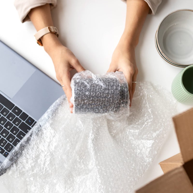 Yens 12 inch x 15 ft Bubble Cushioning Wrap for Moving Boxes Shipping Packing Supplies 1 Roll 12" X 15' feet Perforated - Image 3
