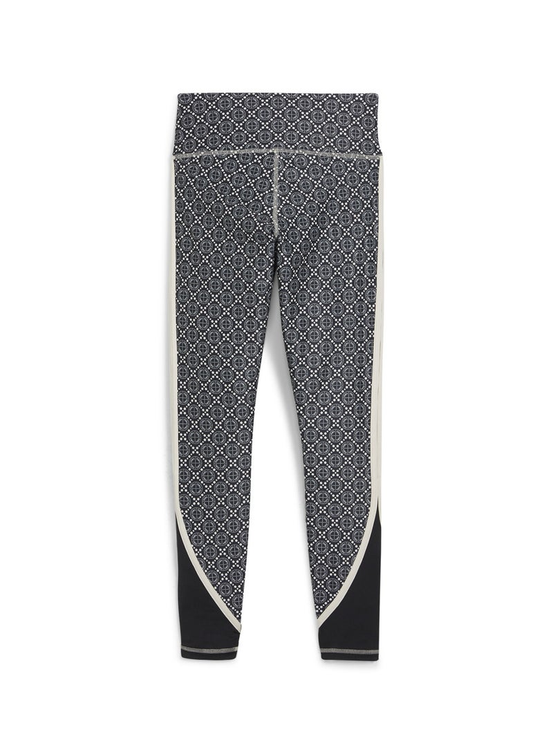 بوما بنطال ضيق رياضي متكامل الطول بخصر مرتفع وطبعة Love للنساء - Image 2