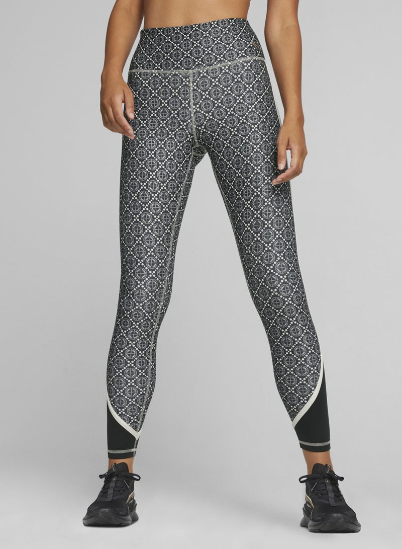 بوما بنطال ضيق رياضي متكامل الطول بخصر مرتفع وطبعة Love للنساء - Image 3