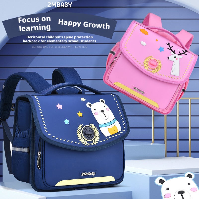 Sesame Baby Kids Cartoon Backpack for School (Grades 2-5) - Silicone PVC - Image 1