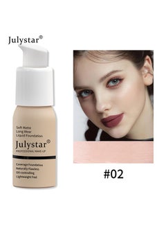 Julystar Oil control foundation, Foundation cream, oundation concealer, Lasting makeup-free liquid foundation(Natural White)  - Image 2