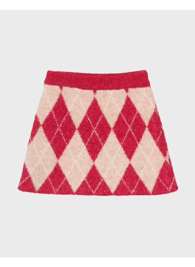 Zara kids' British-style Stretchy Comfort A-line Knitted Skirt - Image 1