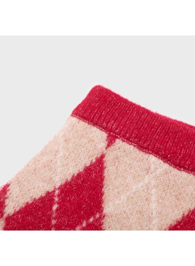 Zara kids' British-style Stretchy Comfort A-line Knitted Skirt - Image 5