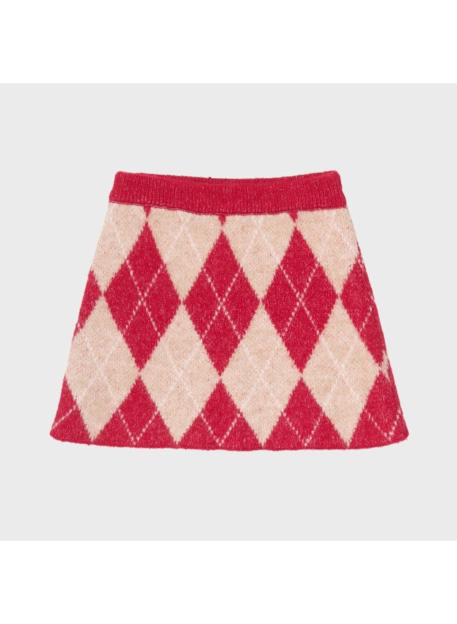 Zara kids' British-style Stretchy Comfort A-line Knitted Skirt - Image 2