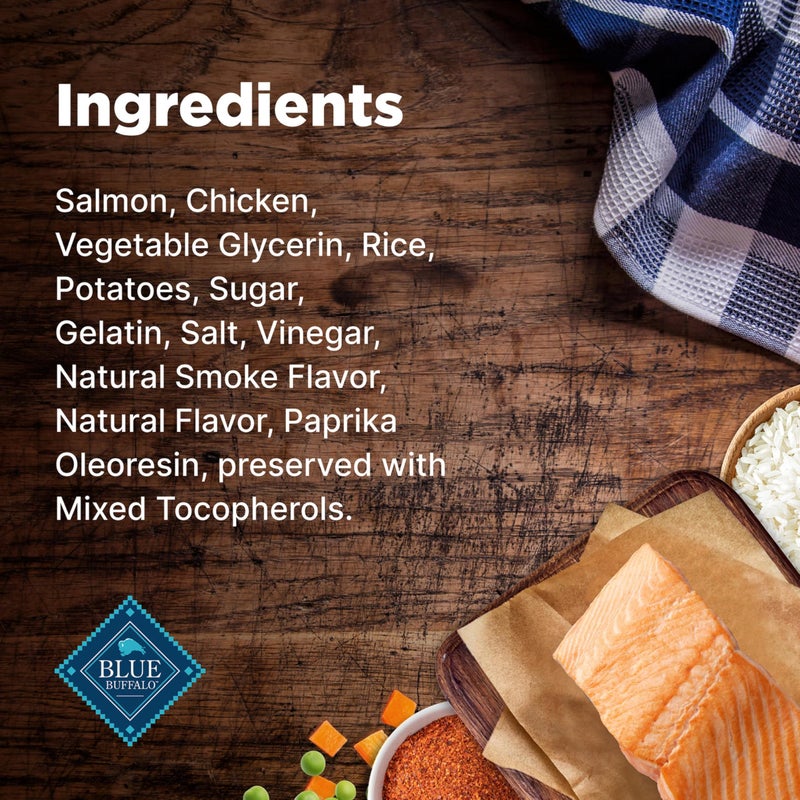 Blue Buffalo Nudges Grillers Natural Dog Treats, Made in The USA with Real Salmon, 16-oz. Bag - Image 5