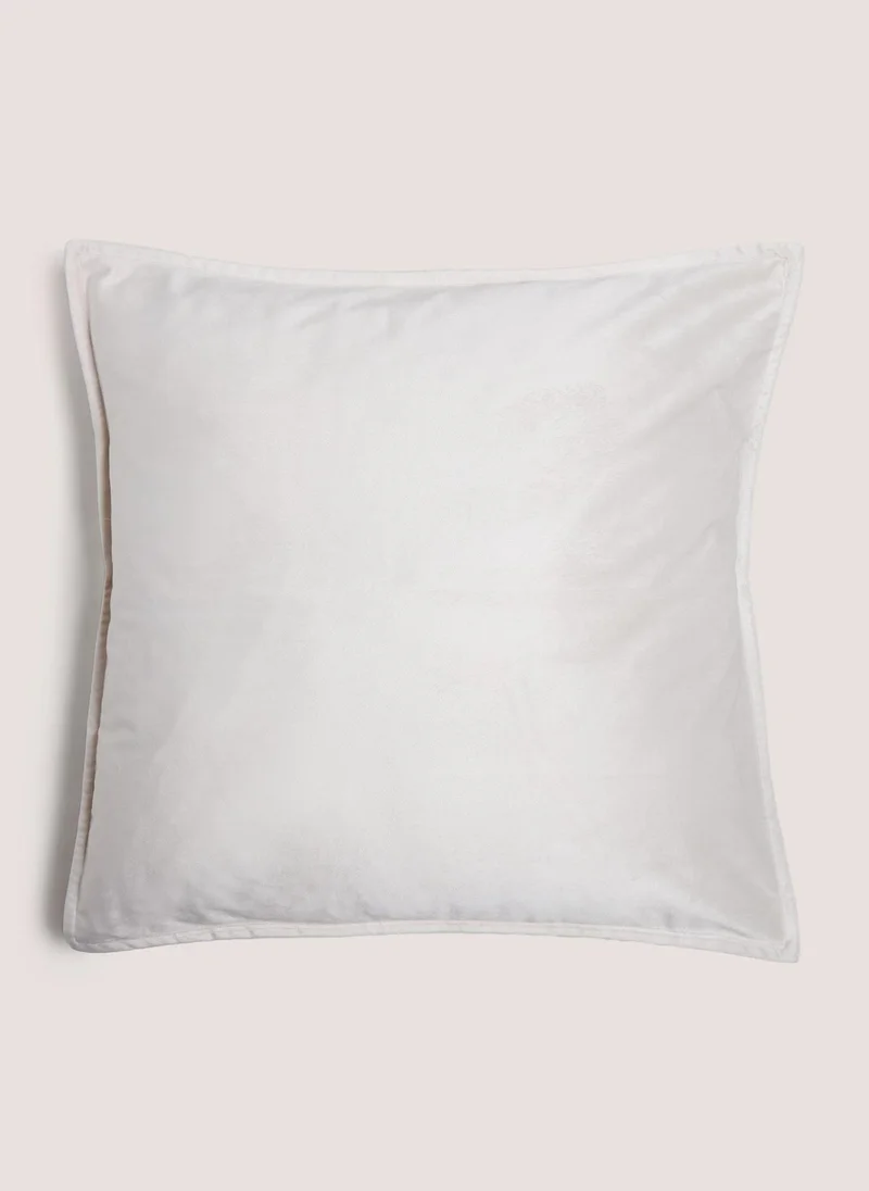 Matalan Large Cream Velvet Cushion