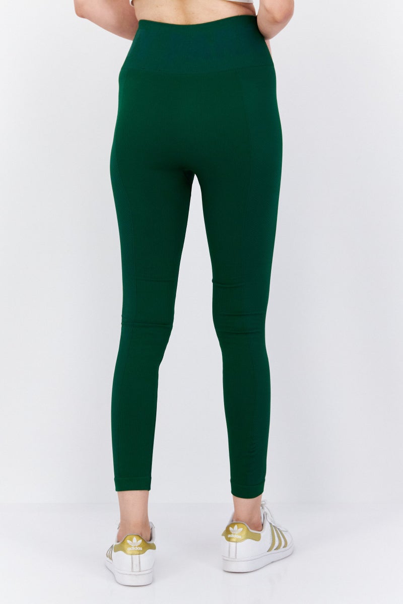 Adidas سراويل تدريب رياضية للنساء، خضراء - Image 4