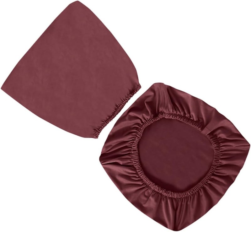 ABOOFAN Elegant Solid Polyester Elastic Split Stretchy Seat Protective Cover for Hotel Canteen Office - Image 1