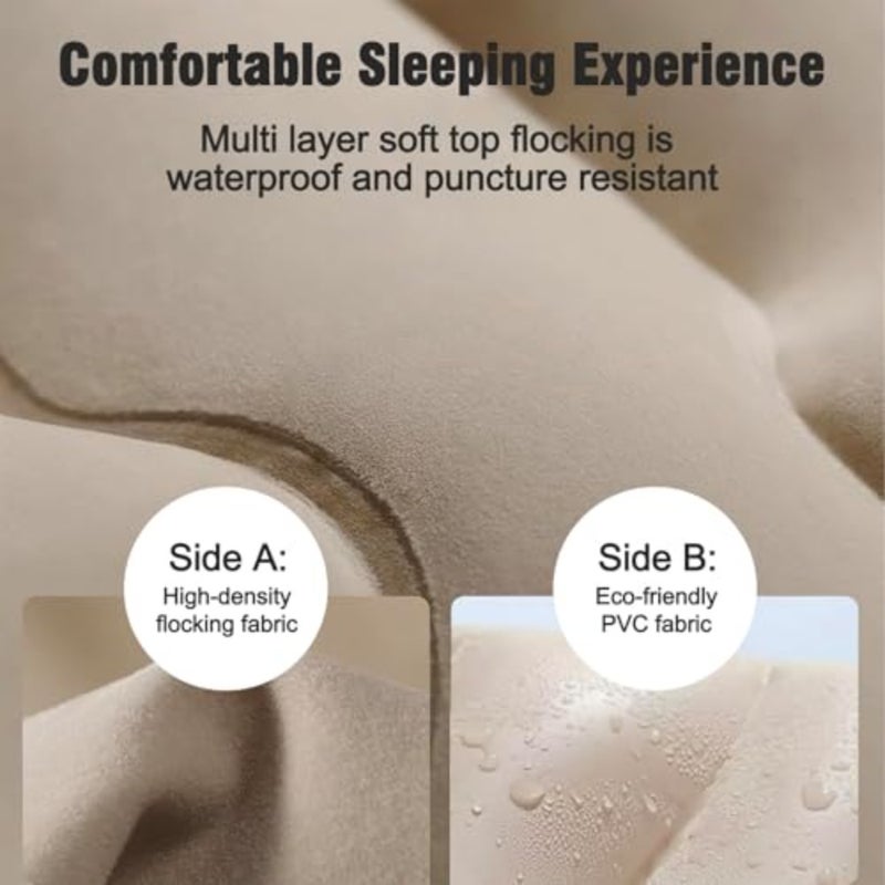 Air Mattress with Built-in Pump - Single Inflatable Mattress for Camping, Home and Portable Travel - Durable Blow Up Bed - Easy to Inflate/Quick Set UP, 330 lbs Max - Image 5