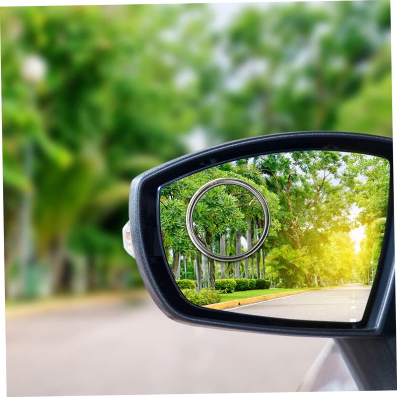 Frameless Rotating Convex Blind Spot Mirrors 3 Pack Easy Installation Enhanced Visibility - Image 5