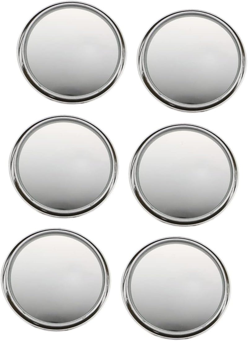 Frameless Rotating Convex Blind Spot Mirrors 3 Pack Easy Installation Enhanced Visibility - Image 1