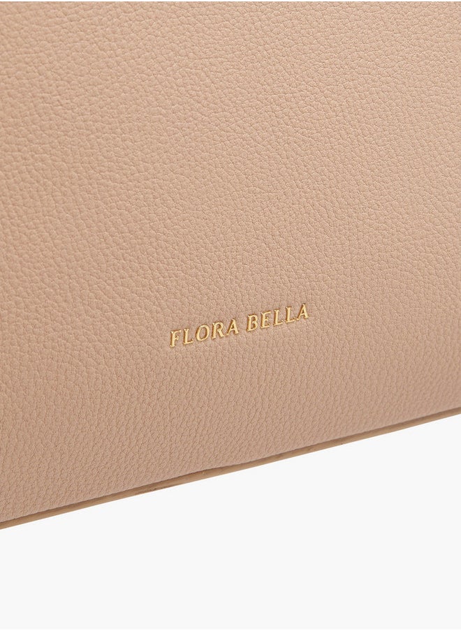 Flora Bella By Shoexpress Textured Tote Bag with Zip Closure and Double Handle  - Image 4