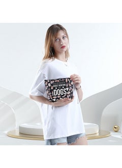 WCGXKO Ghost Hunting Gift Ghost Hunting Gift Paranormal Gift Easily Distracted By Ghost Hunting And Dogs Zipper Pouch Makeup Bag (Hunting And Dogs)  - Image 4