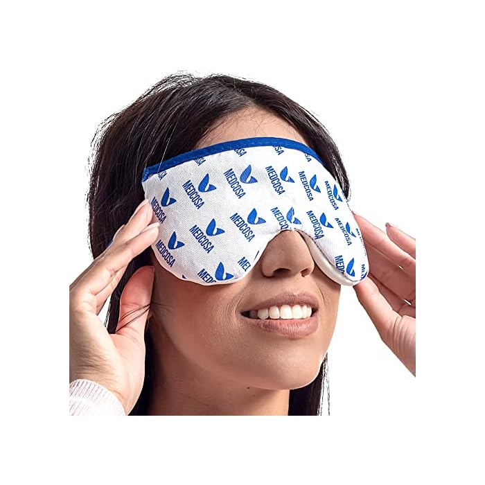 Medcosa Eye Mask for Dry Eyes | Warm Eye Compress | Natural Heat Eye Mask for Styes, Blepharitis, Tired Eyes & More