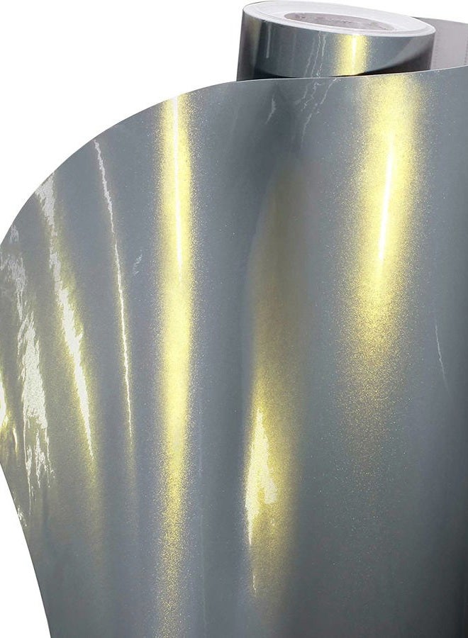 VViViD + Premium High Gloss Galaxy Metallic Nardo Grey Vinyl Wrap Film Roll (10ft x 5ft) - Image 3