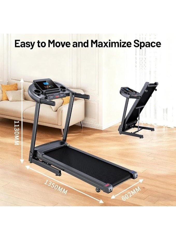 TrueFit Treadmill TRUE FIT 210 AC,3 HP motor, weight 135 kg screen to measure time, speed, distance, calories lost and heart rate, MP3 and hydraulic locking system, Speed ​​12 km/h And 12 programs - Image 3