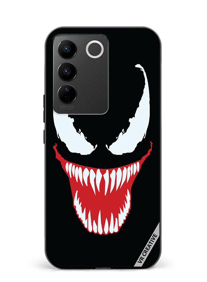 Protective Case Cover For Vivo V27 Spiderman Evil Design Multicolour